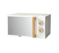 GEEPAS Kitchen Set NordiQ Design | Matte Finish with Wood Accents (Cream, 20L Microwave)