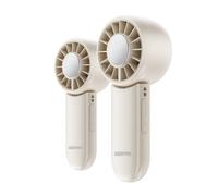Handheld Rechargeable Fan, Pack of 2 8Hr Run Time Geepas Cream One Size