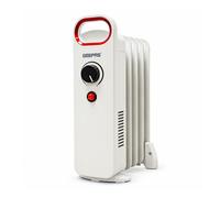 5 Fin Oil Filled Radiator 450W Electric Portable Heater 3 Heat Thermostat White