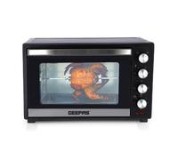 48L Mini Oven Toaster Grill Tabletop Compact Portable Baking Cooker 2000W Geepas Black One Size
