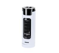 Geepas Mini Tower Fan Portable Air Cooling Oscillating 3 Speed Office Home Desktop Fan in White Geepas White