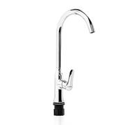 Geepas Stainless Steel Kitchen Tap Swivel Spout Chrome Brass Finish