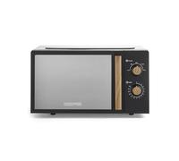 GEEPAS NordiQ 20L Solo Microwave Oven 700W Compact 5 Power Levels Timer Defrost