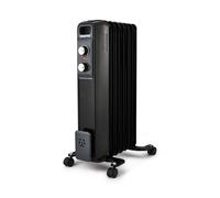 Geepas Oil Filled Radiator Heater 1500W, 7 Fin | Portable Electric Heater 3 Heat Settings Safety Cut-off Overheat Protection Energy Efficient Heating