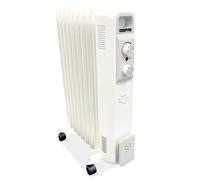 Geepas Oil Filled Radiator Heater 2000W, 9 Fin | Portable Electric Heater 3 Heat Settings Cut-off Overheat Protection Energy Efficient Heating