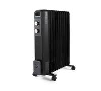 Geepas Oil Filled Radiator Heater, 2500W | Portable Electric Heater, 3 Power Settings (1000/1500/2500W), Adjustable Temperature & Thermostat, Thermal Safety Cut off | 11 Fins | Black