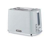 Geepas Opus 2 Slice Bread Toaster 7 Browning Control Auto Shut-Off, Grey