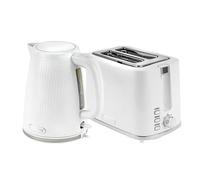 Geepas 1.7L 3KW Cordless Electric Kettle, 900W 2 Slice Bread Toaster Combo Set | 360° Rotational Base Concealed Heating & Otter Control 7 Level Browning Control Crumb Tray Premium Design White | Opus