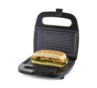 Geepas Panini Sandwich Press, 750W 2 Slice Sandwich Toaster | Non-Stick Plates, Grill & Griddle Toasty Maker | Stainless Steel Panini Press | Ideal for Breakfast | 2 Year Warranty