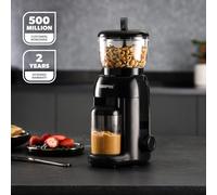 GEEPAS Peanut Butter Maker | Electric Grinder for Peanuts Cashews Almonds Hazelnuts Homemade Nut Butter with No Oils or Preservatives Needed | Transparent 756g Jar 320ml Storage Cup | 2 Year Warranty