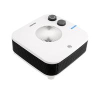 GEEPAS Portable Fan Heater | 3 Air Settings Cool Warm Hot | Lightweight Flatbed Heater Adjustable Thermostat 2 Heat Settings 1000-2000 | Low Noise Overheat Protection Compact Design | 2 Year Warranty