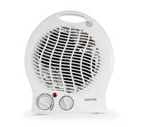 Portable Fan Heater 1500W Adjustable Thermostat, 2 Heat Settings