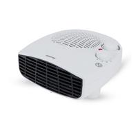 Geepas Portable Flat Fan Heater - Upright or Flatbed, Low Running Costs with 2 Heat Settings 1000-2000W & Overheat Protection - Energy Efficient Heater with Cool, Warm & Hot Wind-2 Years Warranty