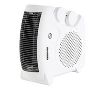 GEEPAS Portable Fan Heater - Upright, Low Running Cost with 2 Heat Settings 1000-2000W & Overheat Protection - Energy Efficient Heater with Cooling Option - 2 Year Warranty, White