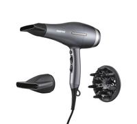 GEEPAS Professional Hair Dryer | Ionic Diffuser Hairdryer with Concentrator Lightweight Blowdryer for Travel Men Women | Frizz-Free Salon Hairstyles
