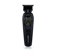 GEEPAS Professional Hair Trimmer for Men | Hair Clipper with DLC Stainless Steel Blade 3 Speed Digital LCD Display | 1400mAh Battery for Precision Grooming & Styling | Corded & Cordless | AeroEdge
