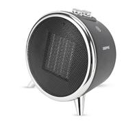 Geepas PTC Heater | Adjustable Thermostat with 2 Heat Settings 750-1500W & Overheat Protection | Lightweight Heater with Cool/Warm/Hot Wind Option for Office Home | 2 Year Warranty, Black