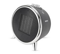 Geepas PTC Heater | Adjustable Thermostat with 2 Heat Settings 750-1500W & Overheat Protection | Lightweight Heater with Cool/Warm/Hot Wind Option for Office Home | 2 Year Warranty, Black