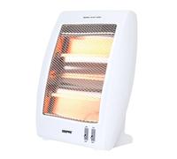 Geepas Quartz Halogen Heater | Compact Energy Efficient Electric Heater | 2 Heat Settings 400W/800W | Safety Tip Over Switch & Low Running Cost | Portable Room Heater for Home Caravan Office