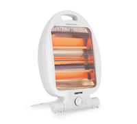 Geepas Halogen Quartz Heater Free Standing Portable Heater 2 Setting 400W/800W in White | Size: Single Geepas White Single