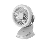 Geepas Rechargeable Clip Fan 36 Led 3 Speed Type-C Usb 7Hr Battery In White White