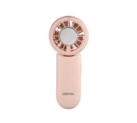 GEEPAS Rechargeable Fan | Mini Foldable Portable USB Fan for Travel Camping Office Outdoor Women Men | Handheld 2000mAh 3 Speeds + Cooling Quiet Mode 8Hr Run Time Lightweight | 2 Year Warranty Pink