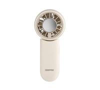 GEEPAS Rechargeable Fan | Mini Foldable Portable USB Fan for Travel Camping Office Outdoor Women Men | Handheld 2000mAh 3 Speeds + Cooling Quiet Mode 8Hr Run Time Lightweight | 2 Year Warranty Cream
