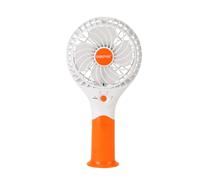 GEEPAS Rechargeable Mini Fan, Quiet - Orange, Orange
