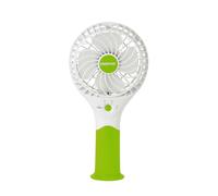 GEEPAS Rechargeable Fan | Mini Portable USB Handheld Fan for Home Office Travel Outdoor Personal Use | 3 Speed Settings 8Hr Run Time | Ultra Quiet Lightweight Air Circulator | 2 Year Warranty Green