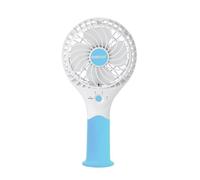GEEPAS Rechargeable Fan | Mini Portable USB Handheld Fan for Home Office Travel Outdoor Personal Use | 3 Speed Settings 8Hr Run Time | Ultra Quiet Lightweight Air Circulator | 2 Year Warranty Blue