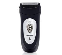 Geepas Rechargeable Men Electric Shaver with Pop-Up Trimmer | Double-Head Foil Razor with Titanium Mesh & Reflex Action System