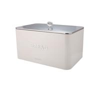 (Cream) GEEPAS Bread Bin 13L | Carbon Steel Container with Removable Lid & Easy-to-Lift Lid Handle | Easy Clean Design Preserves Loaves Fresh Longer