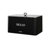 GEEPAS Bread Bin 13L Carbon Steel Kitchen Canister Countertop Storage RetroVive