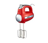 Geepas Retrovive 300W Electric Hand Mixer 5 Speeds & Turbo Beaters & Dough Hooks in Red Geepas Red