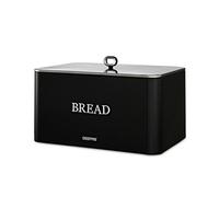 GEEPAS Bread Bin 13L Carbon Steel Kitchen Canister Countertop Storage RetroVive