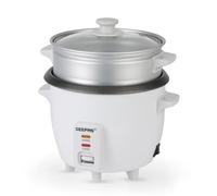 Geepas 300W Rice Cooker & Steamer with Keep Warm Function, 0.6L | Automatic Cooking, Non-Stick Inner Pot | Make Rice & Steam Healthy Food & Vegetables | Includes Measuring Cup & Spatula