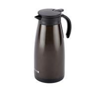 Royalford Coffee Pot | Stainless Steel Thermal Carafe 1500ML/51 oZ Jug | Double Walled Vacuum Insulated Coffee Pot with Press Button | Ideal for Coffee, Tea, Beverage etc | Brown