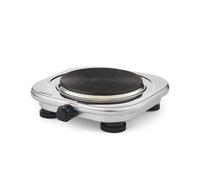 Geepas Single Hot Plate Electric Cooker Portable Powerful Table Top Hob 1500W in Metallic Silver Geepas Metallic Silver