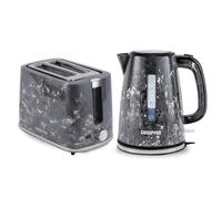 GEEPAS Skye 1.7L 2200W Electric Kettle & 900W 2 Slice Toaster Combo Set | Cordless, 360° Rotational Base, Concealed Heating, Strix Control, 7 Level Browning Control, Crumb Tray