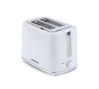 Geepas White 2-slice Bread Toaster With 7-level Browning Control