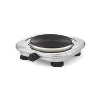 GEEPAS Stainless Steel Single Hot Plate Portable Electric Hob 1500W Silver