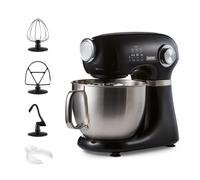Geepas 1000W Stand Tilt-Head Food Mixer | 5L Kitchen Electric Standing Mixer With Dough Hook, Whisk, Beater & Stainless Steel Mixing Bowl For Baking, Salad | 3-in-1 Cake Mixer, 12 Speed & Pulse