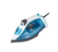 GEEPAS Steam Iron | Clothes Dry & Steam Press | 30s Fast Heat-Up, Vertical Steaming | Nonstick Soleplate, Adjustable Temperature | 120ml Water Tank with 0.5g/Steam Output | 2 Year Warranty 1800W Blue