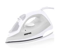 GEEPAS Steam Iron | Clothes Dry & Steam Press | 40s Fast Heat-Up, Vertical Steaming | Nonstick Soleplate & Adjustable Temperature for Ironed Clothes | 210ml Water Tank | 2 Year Warranty 1300W White