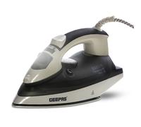 GEEPAS Steam Iron | Clothes Dry & Steam Press | 45s Fast Heat-Up, Vertical Steaming | Ceramic Soleplate & Adjustable Temperature | 320ml Water Tank with 0.7g/Steam Output | 2 Year Warranty 2200W Grey