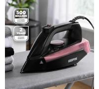 GEEPAS Steam Iron Dry & Wet Ceramic Non-Stick Gliding Soleplate Vertical 2400W