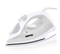 Geepas Steam Iron Non-Stick Soleplate 210ml Adjustable Temp in Off-White Geepas Off-White