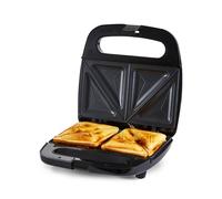 Geepas Toastie Maker 2 Slice Sandwich Toaster Non-Stick Machine Easy Clean 750W in Metallic Silver Geepas Metallic Silver