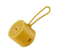 GEEPAS Ultra Portable Bluetooth Speaker | 3D Stereo Sound 10M Range 5H Playtime BT 5.4 Type-C Rechargeable IPX7 Waterproof | Ideal for Travel Camping Outdoor Home Sports | 2 Year Warranty 15W Yellow