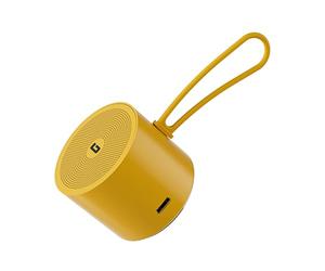 GEEPAS Ultra Portable Bluetooth Speaker | 3D Stereo Sound 10M Range 5H Playtime BT 5.4 Type-C Rechargeable IPX7 Waterproof | Ideal for Travel Camping Outdoor Home Sports | 2 Year Warranty 15W Yellow